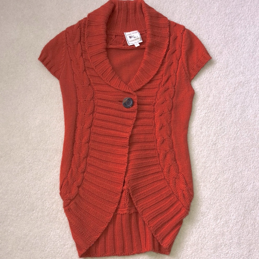 Excellent condition Pink Rose knit sweater/ vest